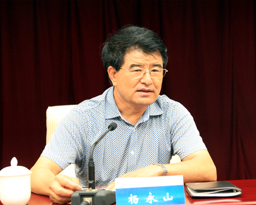 图2 省委宣传部常务副部长杨永山出席会议作讲话