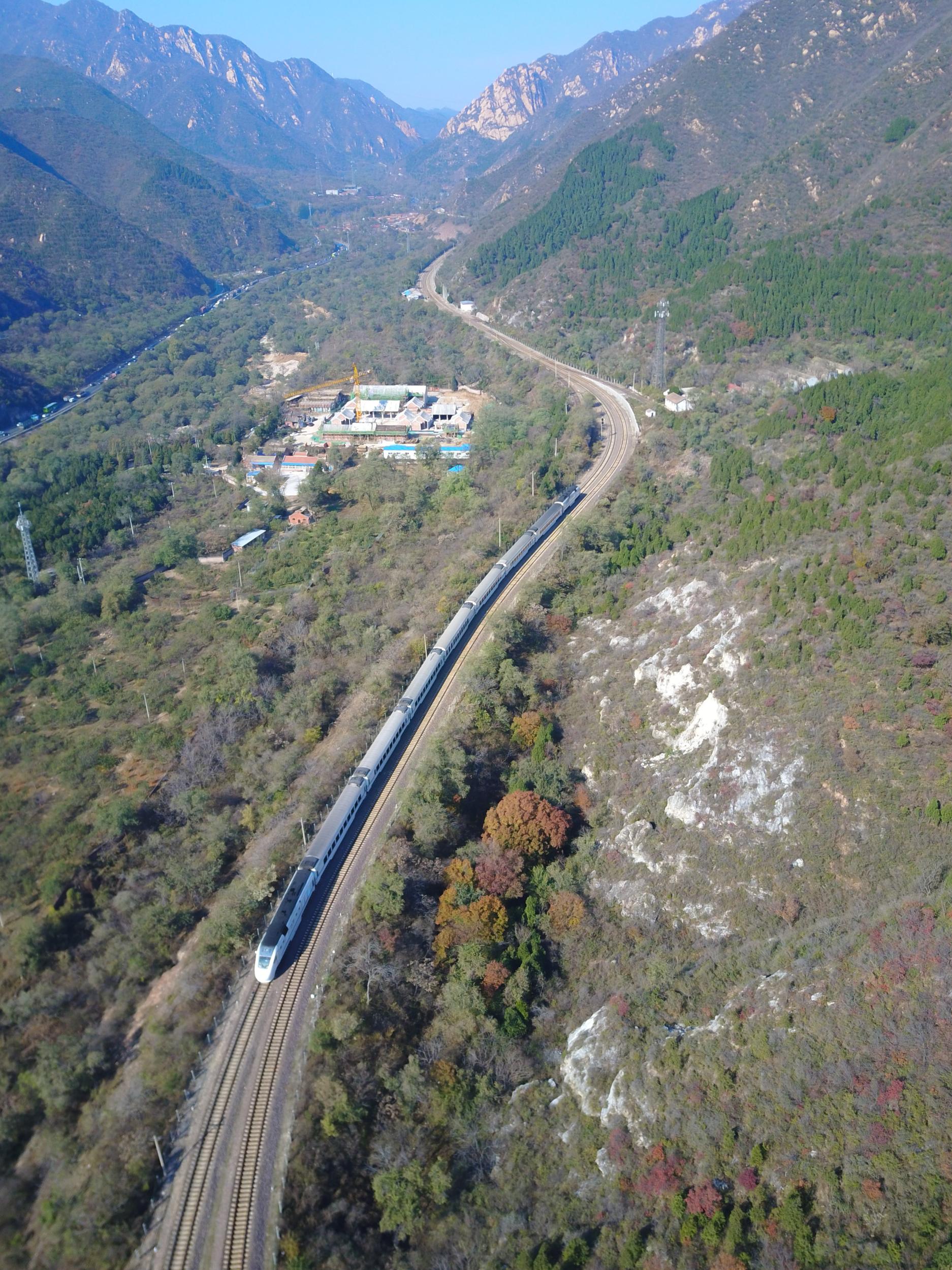 航拍百年京张铁路