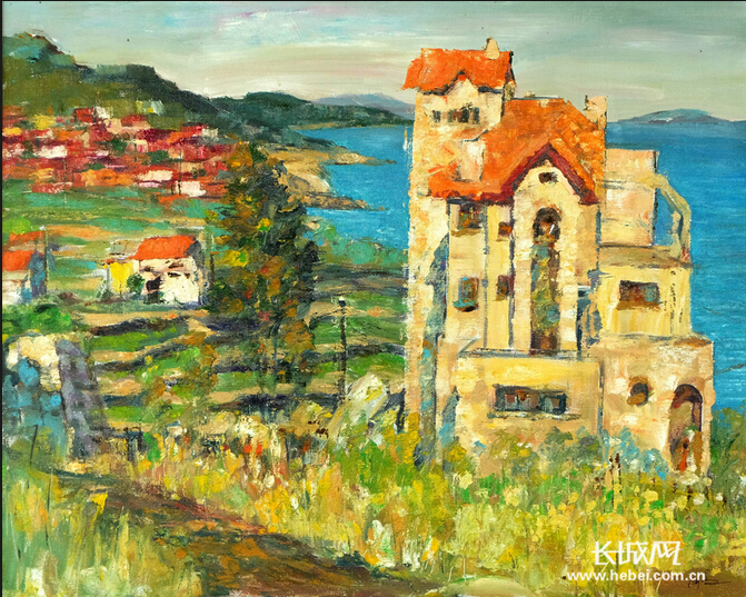 杨丰羽《北镇小村子3 》50×60cm 油画.