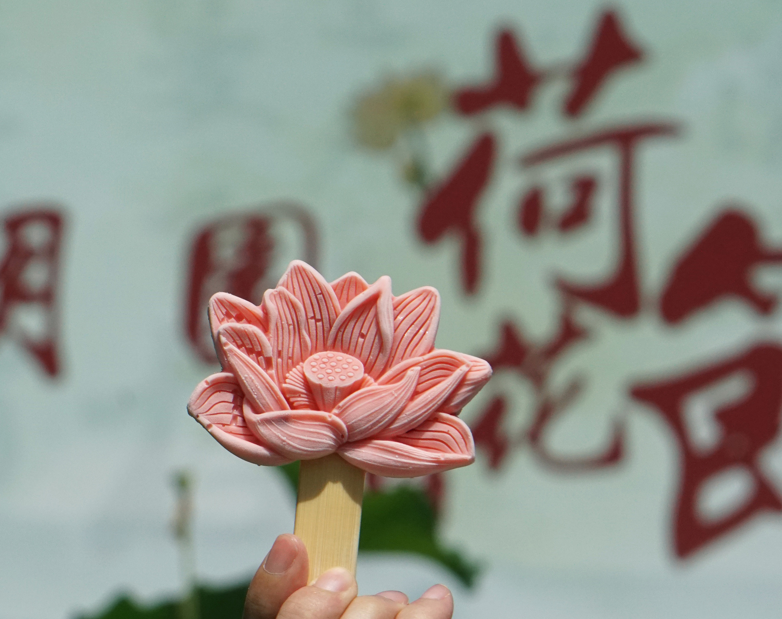 北京圆明园荷花冰激凌开售造型优雅清新别样美